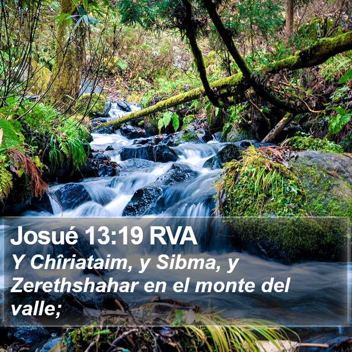 Josué 13:19 RVA Bible Study