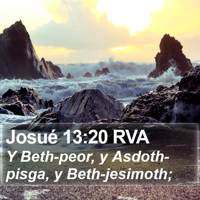 Josué 13:20 RVA Bible Study