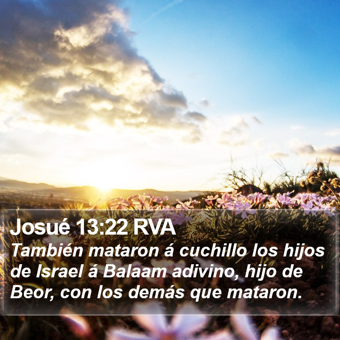 Josué 13:22 RVA Bible Study