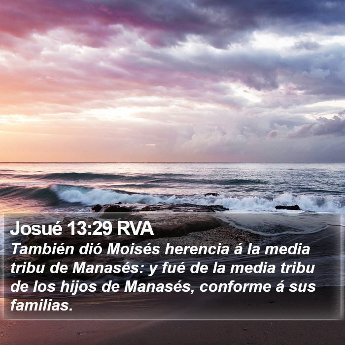 Josué 13:29 RVA Bible Study