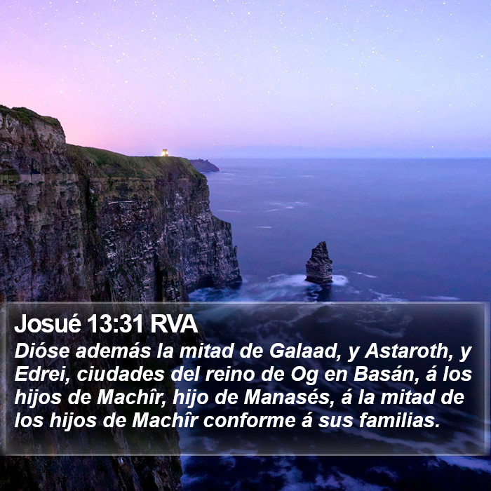 Josué 13:31 RVA Bible Study