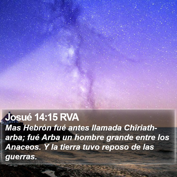 Josué 14:15 RVA Bible Study