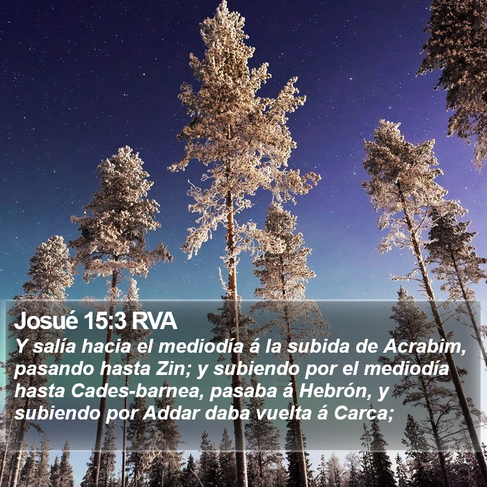 Josué 15:3 RVA Bible Study