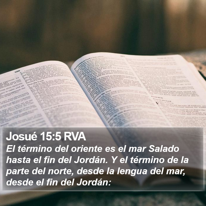 Josué 15:5 RVA Bible Study