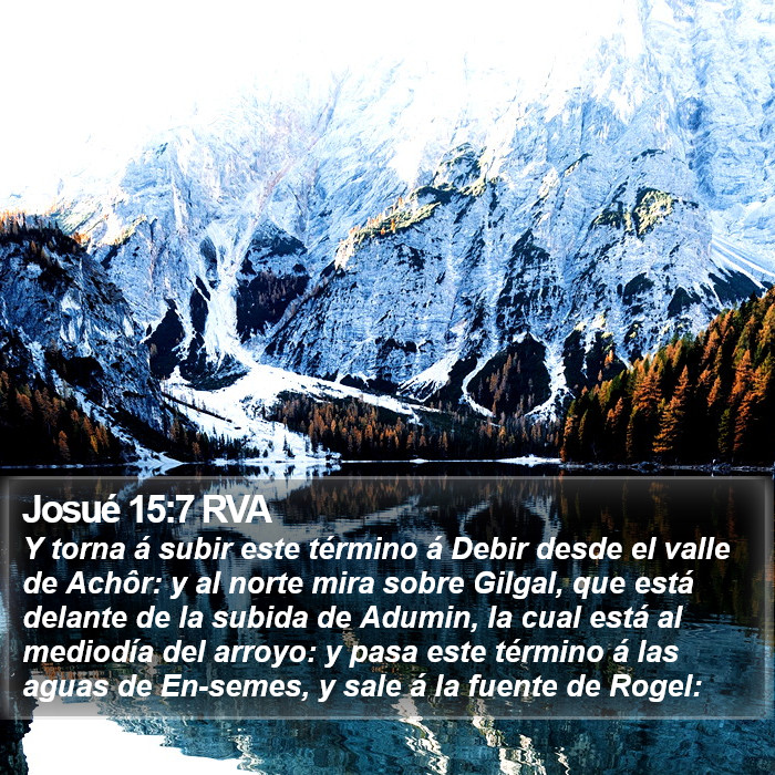 Josué 15:7 RVA Bible Study