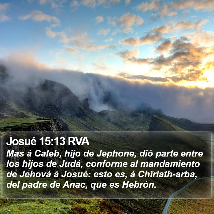 Josué 15:13 RVA Bible Study