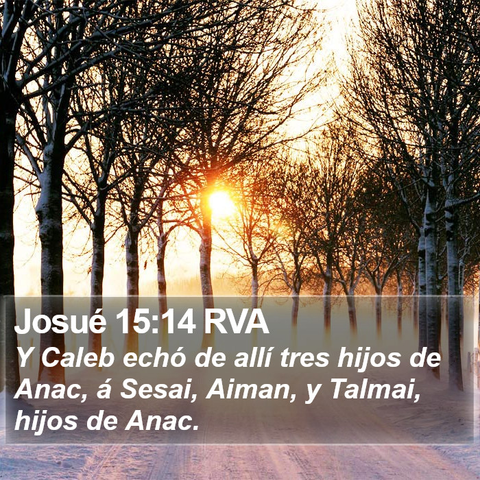 Josué 15:14 RVA Bible Study