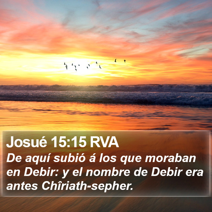 Josué 15:15 RVA Bible Study