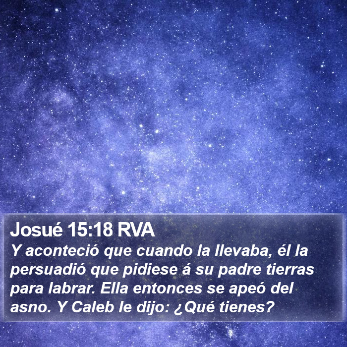 Josué 15:18 RVA Bible Study