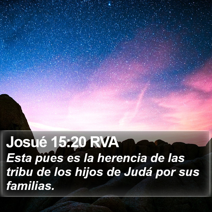 Josué 15:20 RVA Bible Study