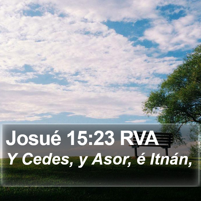 Josué 15:23 RVA Bible Study