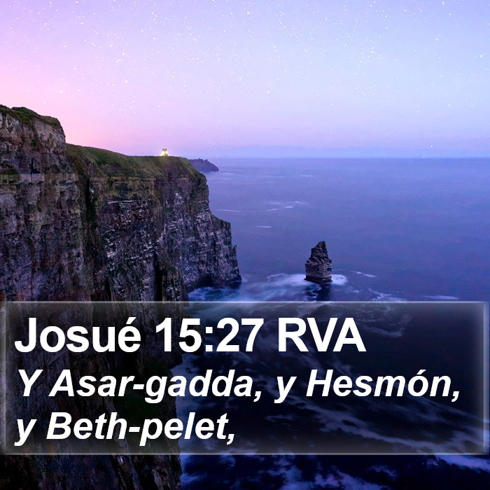 Josué 15:27 RVA Bible Study