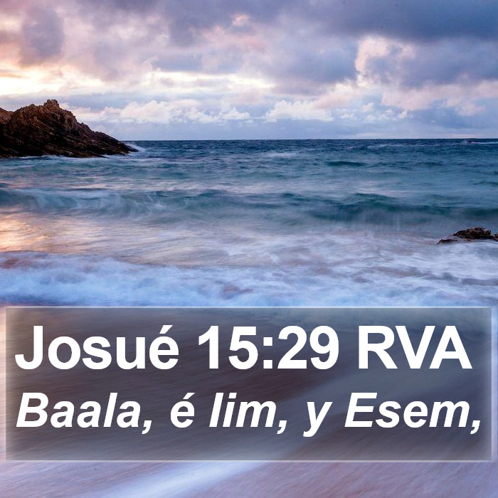 Josué 15:29 RVA Bible Study