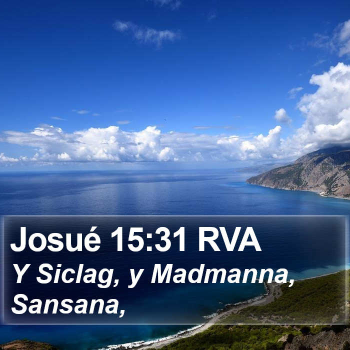 Josué 15:31 RVA Bible Study