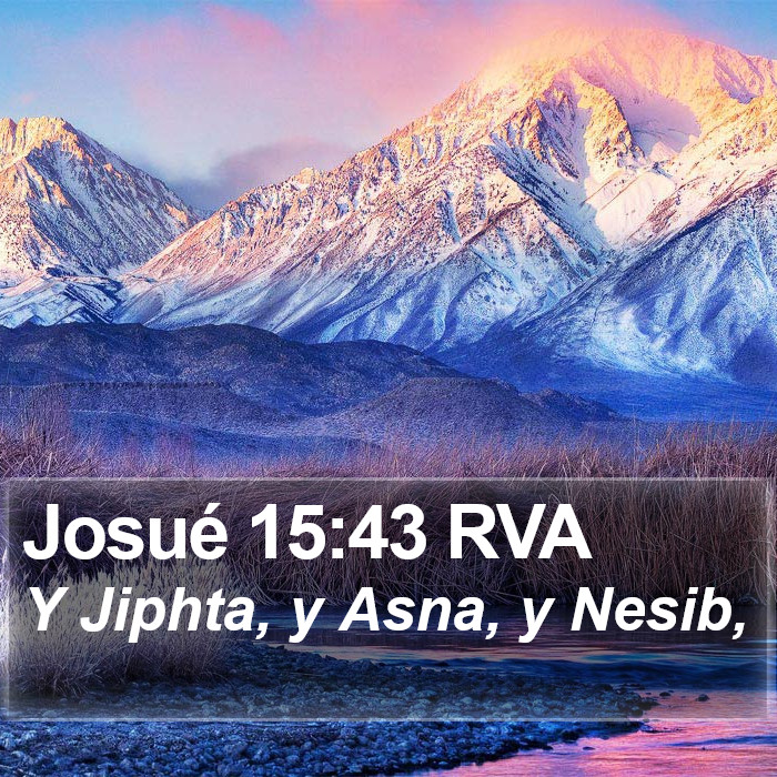 Josué 15:43 RVA Bible Study