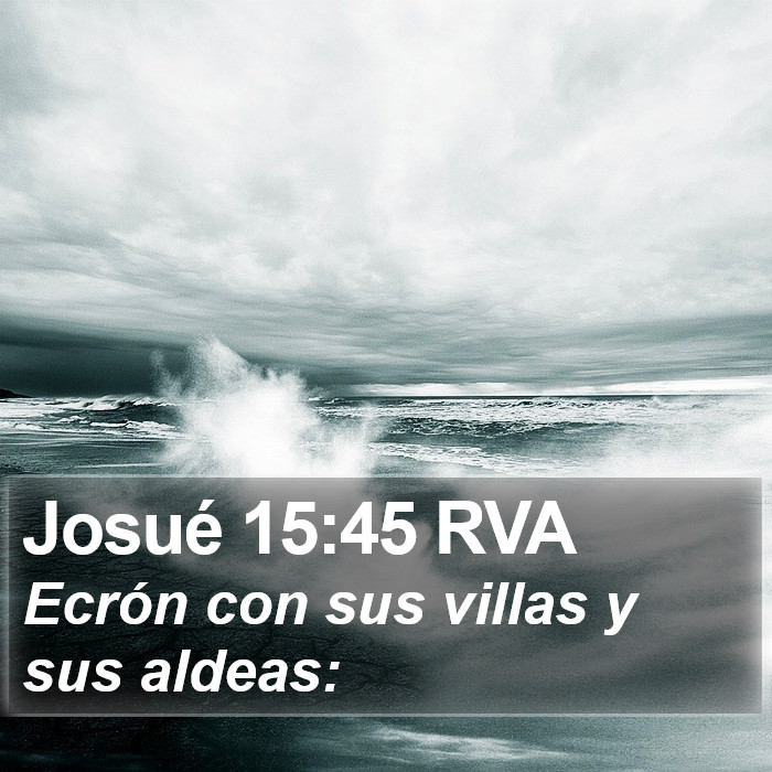 Josué 15:45 RVA Bible Study