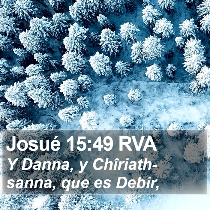 Josué 15:49 RVA Bible Study