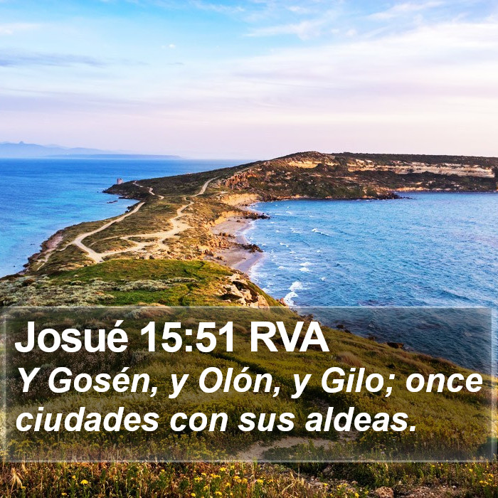 Josué 15:51 RVA Bible Study