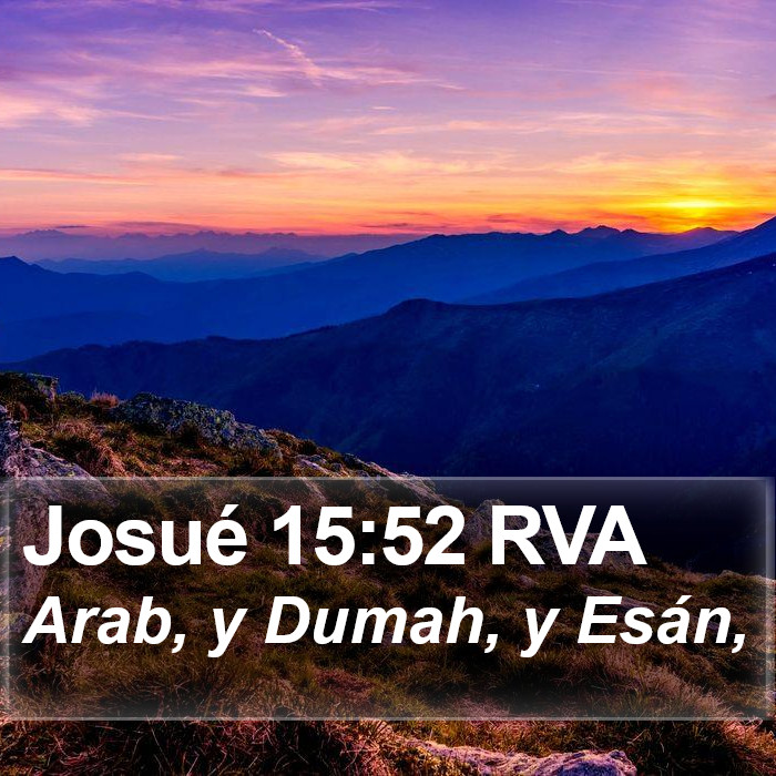 Josué 15:52 RVA Bible Study