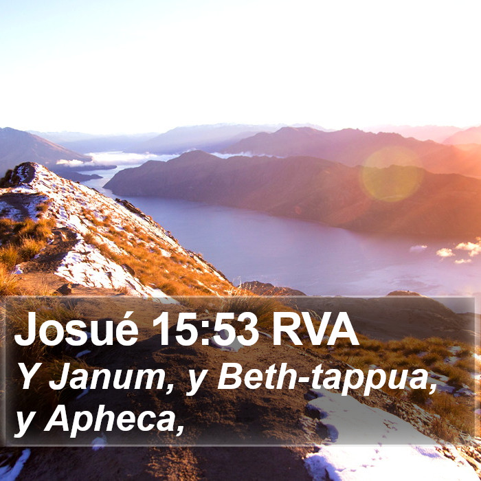 Josué 15:53 RVA Bible Study