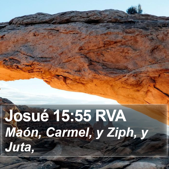 Josué 15:55 RVA Bible Study