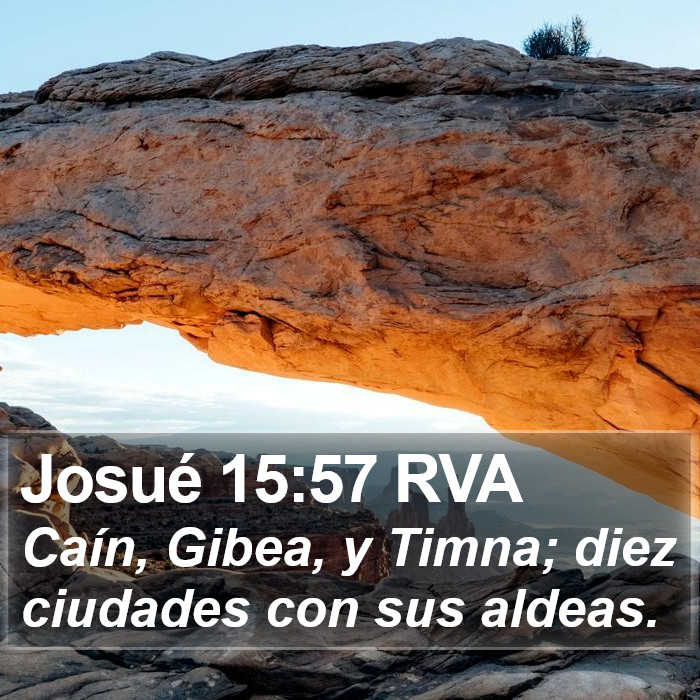 Josué 15:57 RVA Bible Study