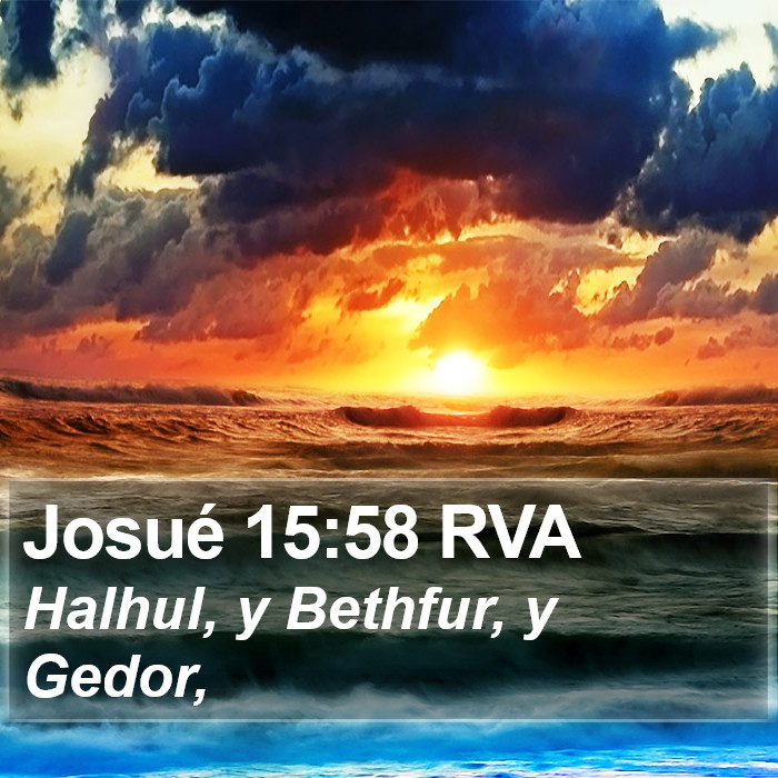 Josué 15:58 RVA Bible Study