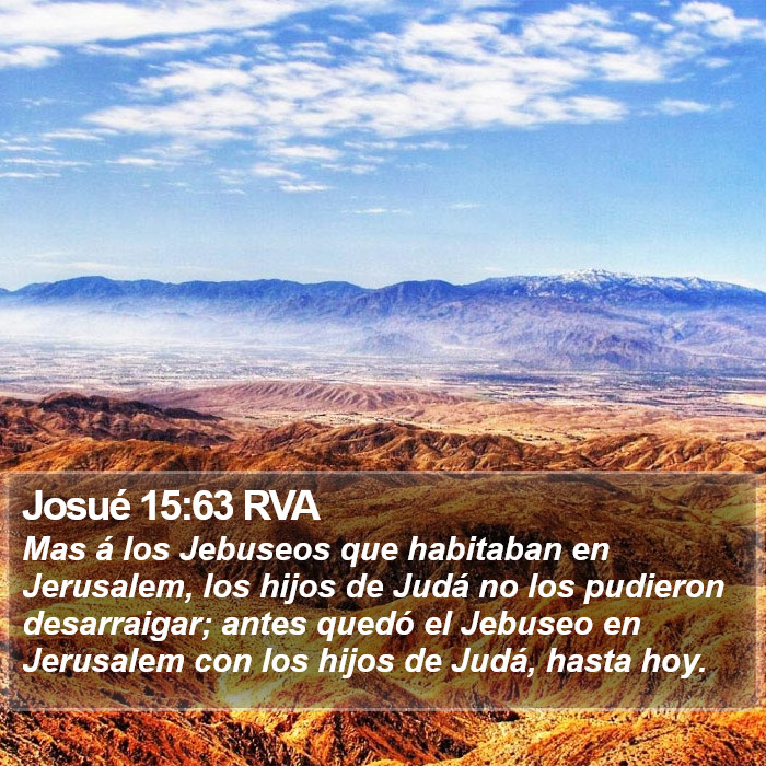 Josué 15:63 RVA Bible Study