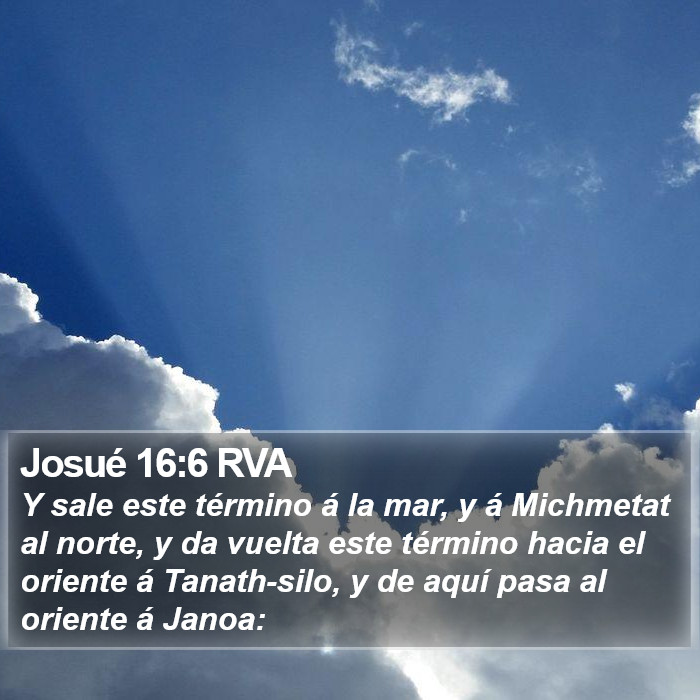 Josué 16:6 RVA Bible Study