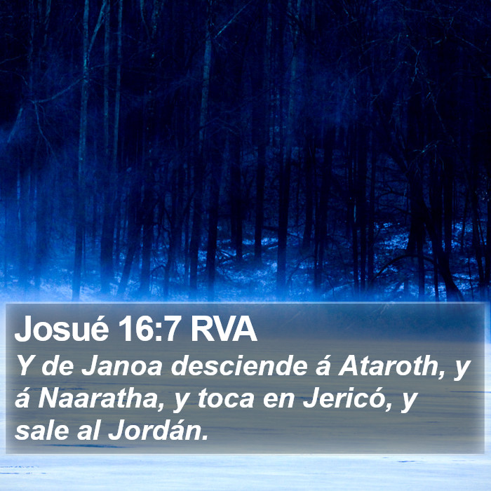 Josué 16:7 RVA Bible Study