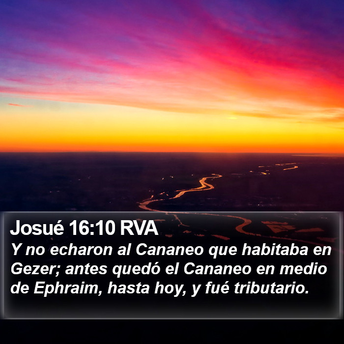 Josué 16:10 RVA Bible Study