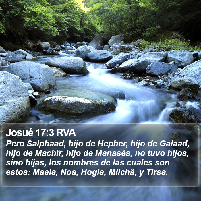 Josué 17:3 RVA Bible Study