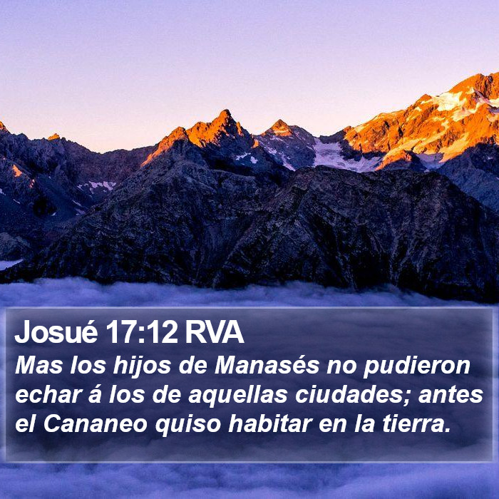 Josué 17:12 RVA Bible Study