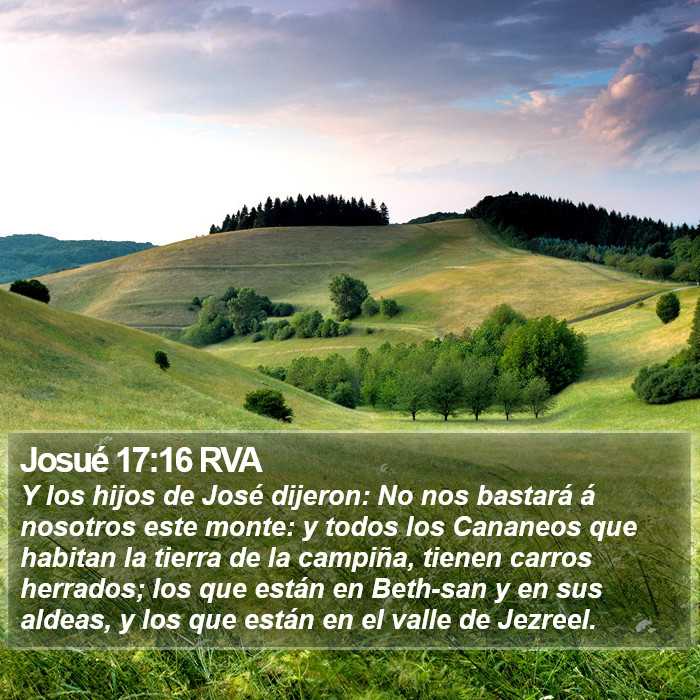 Josué 17:16 RVA Bible Study