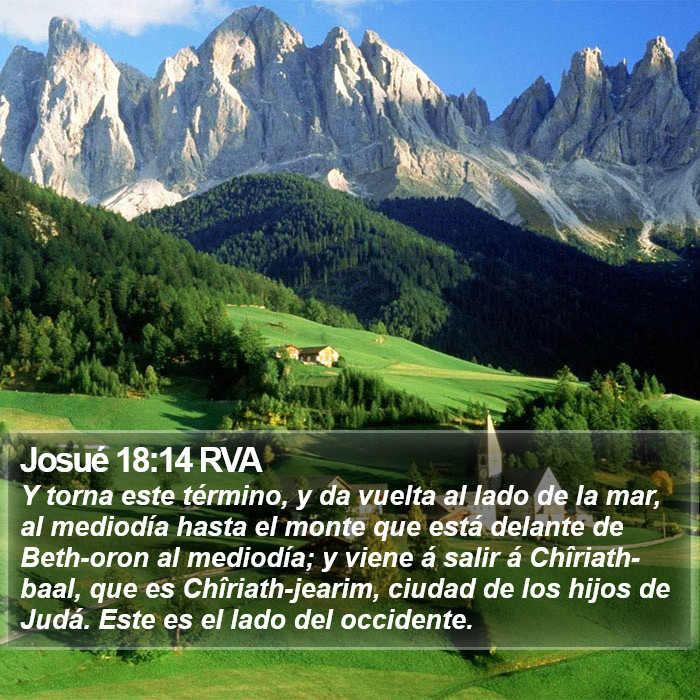 Josué 18:14 RVA Bible Study