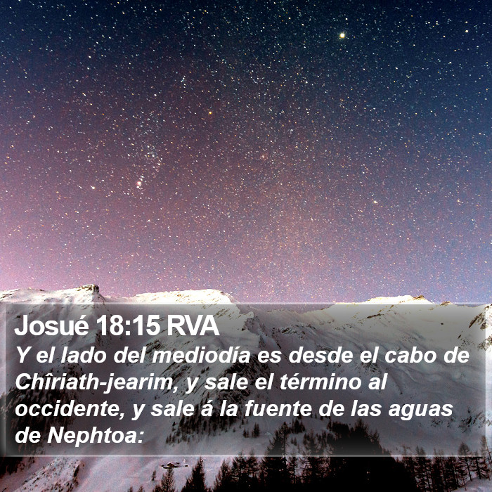 Josué 18:15 RVA Bible Study