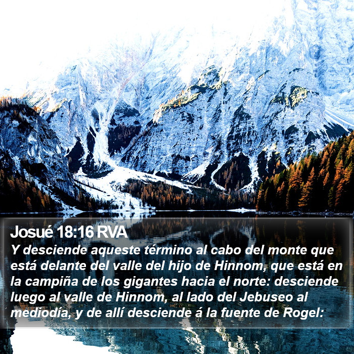 Josué 18:16 RVA Bible Study