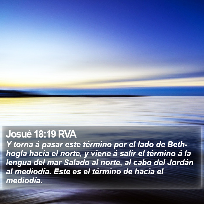 Josué 18:19 RVA Bible Study