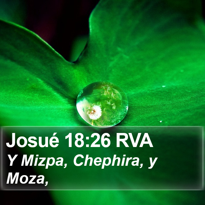 Josué 18:26 RVA Bible Study