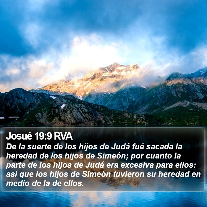 Josué 19:9 RVA Bible Study