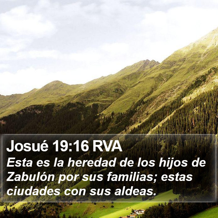 Josué 19:16 RVA Bible Study