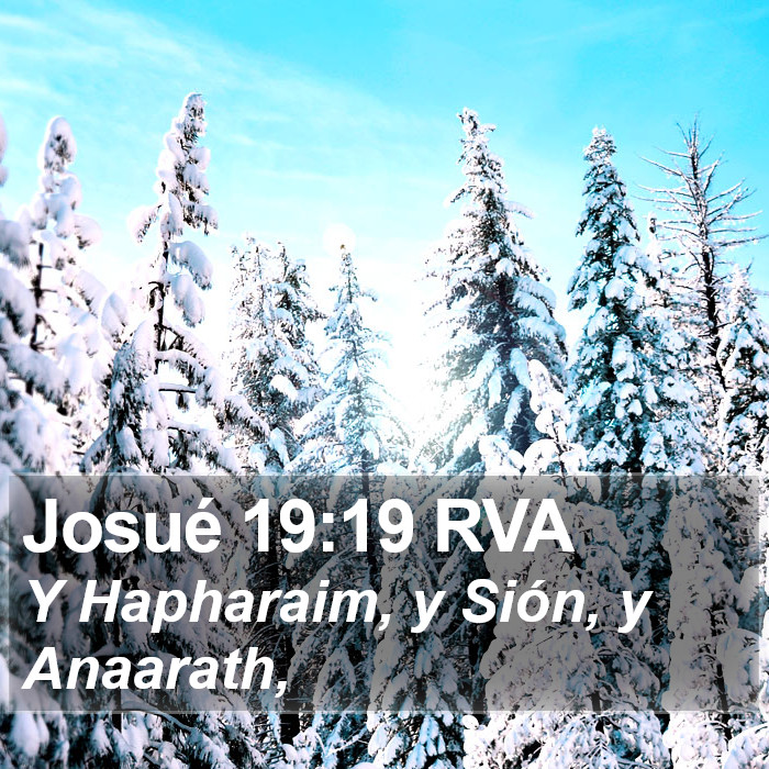 Josué 19:19 RVA Bible Study