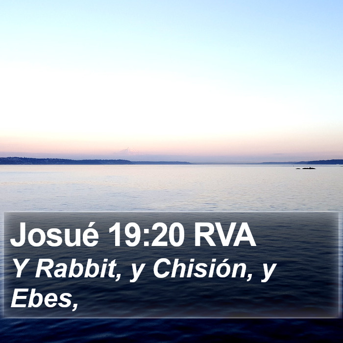 Josué 19:20 RVA Bible Study