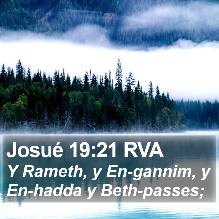 Josué 19:21 RVA Bible Study