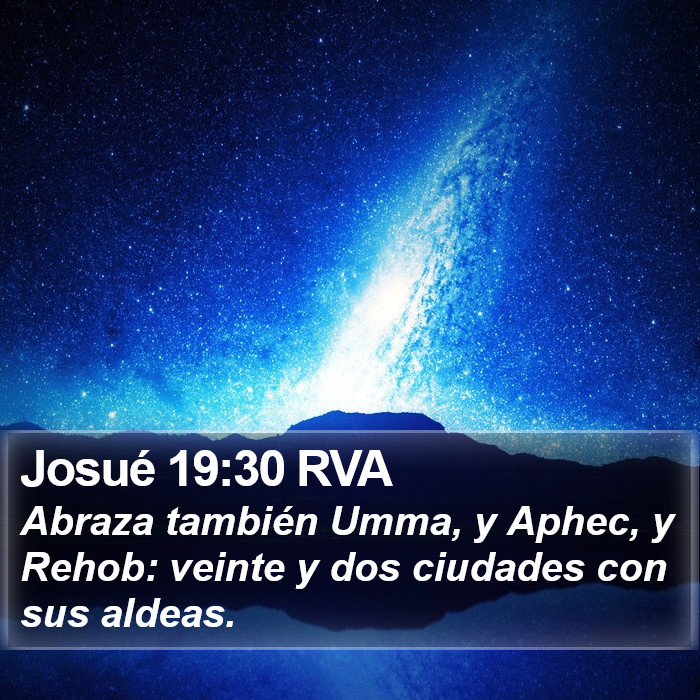 Josué 19:30 RVA Bible Study