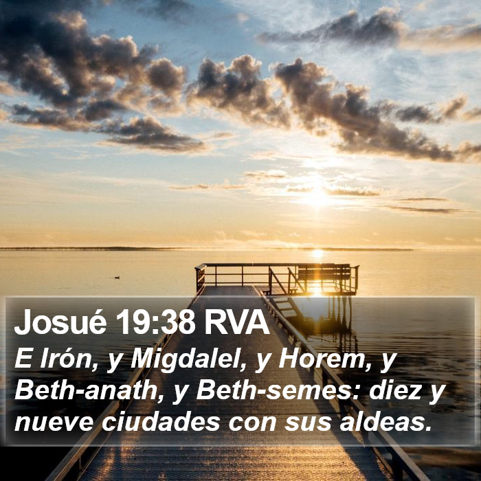 Josué 19:38 RVA Bible Study