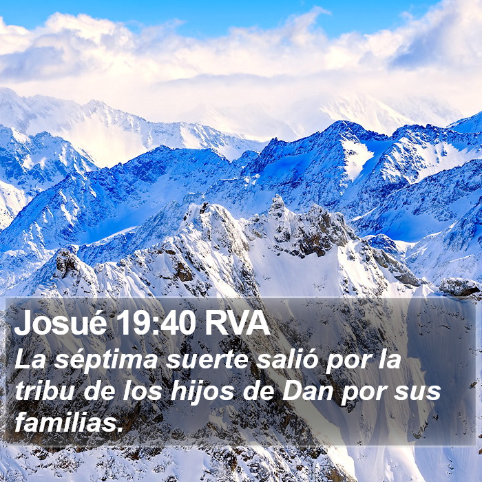 Josué 19:40 RVA Bible Study