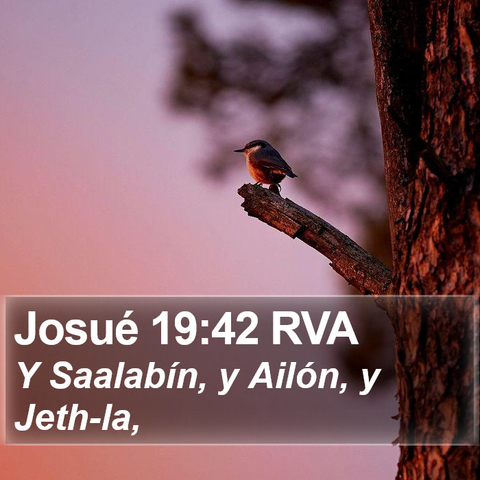 Josué 19:42 RVA Bible Study