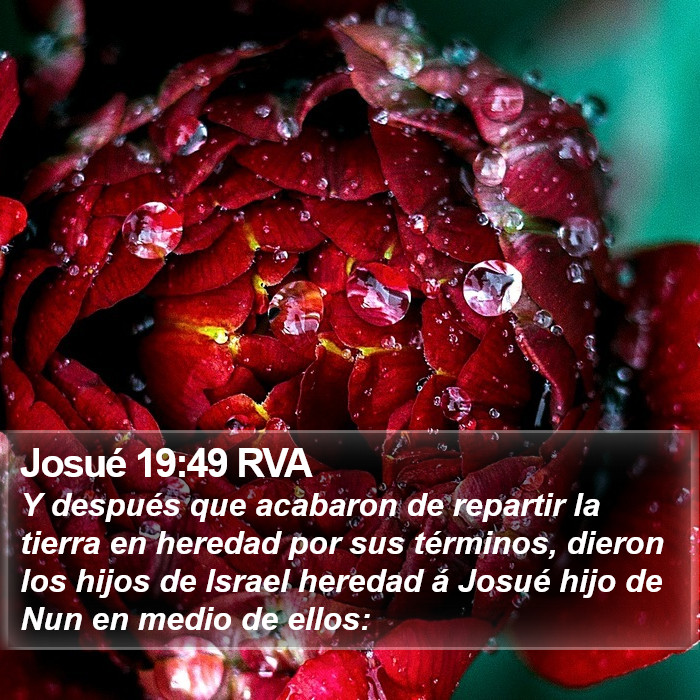 Josué 19:49 RVA Bible Study