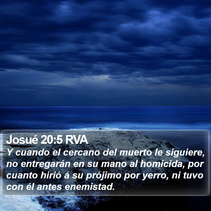 Josué 20:5 RVA Bible Study